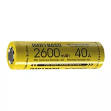 Bateria Nitecore 18650 Imr 2600 Mah 3,7 V Alta Descarga 40a