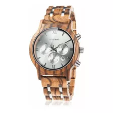 Reloj Hombre Bobo Bird Gp019 Cuarzo Pulso Madera En Madera