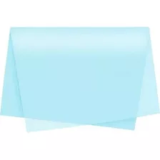Papel Seda Azul Bebe 50x70 - 20 Fls Artesanato Presente 