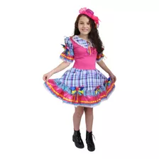 Vestido De Festa Junina Infantil Criança Menina Caipira 