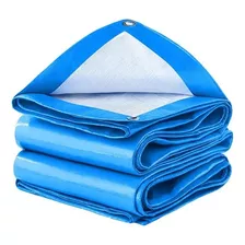 Lona Carpa Multiuso Impermeable Azul Con Ojales De 6x4 Mts