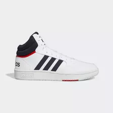 Tenis adidas Hoops 3.0 Mid Classic Vintage Color Cloud White/legend Ink/vivid Red - Adulto 6 Mx