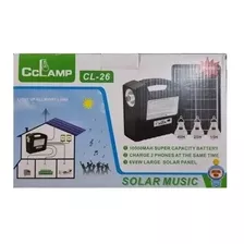 Kit Solar Camping Con Panel+ampolletas+radio+linterna Mod 26