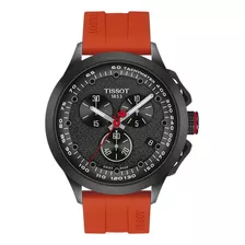 Reloj Hombre Tissot T135.417.37.051.04 T-race Vuelta 2023 Color De La Correa Rojo Color Del Bisel Negro Color Del Fondo Negro