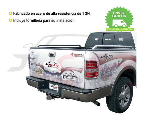 Pasamanos Acero Barras Caja Ford F150 179cm Foto 3