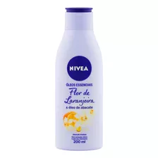  Loção Deo-hidratante Flor De Laranjeira & Óleo De Abacate Nivea Óleos Essenciais Frasco 200ml