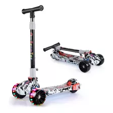 Patineta Scooter Monopatin Niños Altura Ajustable Luz Led 