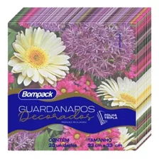 Guardanapo Decorado Flores Campo Folha Tripla 20und Bompack