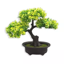 Bonsai Arbol Planta Artificial Deco Maceta Hogar Baño 88014