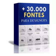 Pack 30000 Fontes Para Designer Gráfico + Brinde