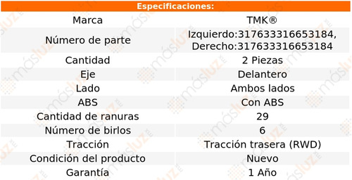 2- Mazas Delanteras Pathfinder 6 Cil 3.5l 2001/2004 Tmk Foto 2