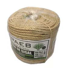 Corda Sisal 6mm Para Artesanato Rolo Com 220m 