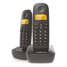 Telefone Fixo Sem Fio + Ramal Ts 2512 Intelbras Bivolt Preto