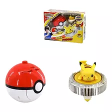 Batalha Arena Pokémon Beyblade Lançador Pokebola Pikachu