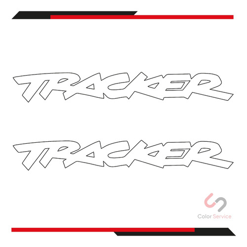 Calcas Sticker Chevrolet Tracker De 30x8cm Color A Elegir 2p Foto 4