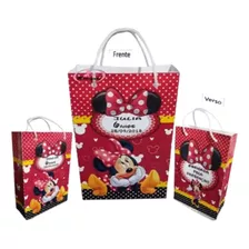 Sacolinha Minnie Personalizadas Lembrancinha Minie 50unidade