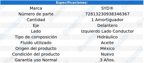 Amortiguador Hidrulico Del Izquierdo Endeavor 03 Al 11 Syd Foto 2