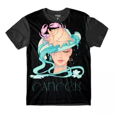 Camiseta Signo Cancer Astrologia Zodiaco Mapa Astral Signos