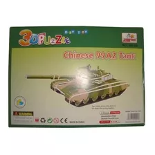 99 A2 Tank 3d Puzzle - Brinquedo De Montar Em Papelão