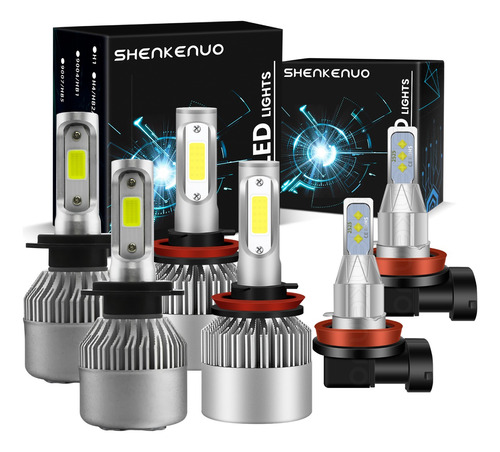 Kit Focos Hiperled 22000 Lumenes Luz Blanca Evolum Golden