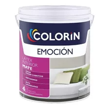 Látex Emoción Mate Colorin X 10 Lt Color Blanco Mate