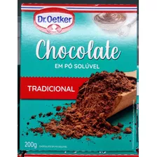 Atacado C/5 Chocolate Em Po Soluvel Dr. Oetker 200g