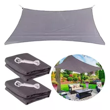 2 Toldo Vela Rectangular Grandes Toldos Impermeable 2x5 Mt