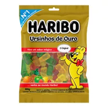 Bala Haribo Ursinhos De Ouro Frutas 100 G 