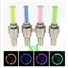 Kit 4 Bicos Válvula Led Neon Para Roda Moto Carro Frete 9,00