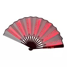 Ventilador Dobrável Led Acessórios Decoração Vermelho