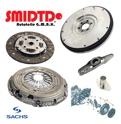 Kit Clutch Y Volante De Motor Slido Vw Polo 1.6l 13-19 Foto 4