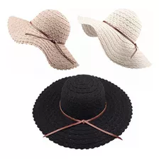 Pack De 3 Gorros De Playa Para Mujer, Gorro De Sol Plegable