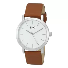 Reloj Hombre Tko Tk659st Cuarzo 40mm Pulso Marron En Cuero