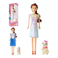 Kit Jogo 6 Boneca Abbie Love Pet E Seu Cãozinho Divertido