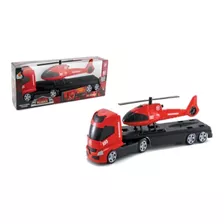 Brinquedo Caminhão Transporte Aero Resgate 406 - Orange Toy