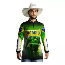 Camisa Rodeio Brasil 02 Com Proteção Solar Uv 50+