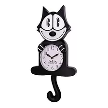 Reloj De Pared Con Movimiento 3d Del Gato Félix