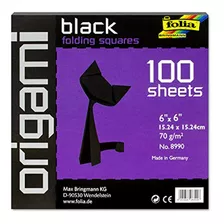 Speedball Art Products Folia Papel Origami, 6 X 6 , Negro.