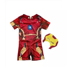 Roupa Infantil Fantasia Aniversário Homem De Ferro