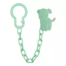 Porta Chupete Clip Plastico Cadena Afirmador Colgante