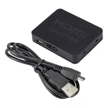 Splitter Hdmi 1x2 Full Hd Apto 3d Decodificadores Smart Tv