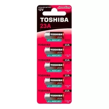Bateria 23a 12v Alcalina Toshiba Mn21 C/5 Un Portão Alarme
