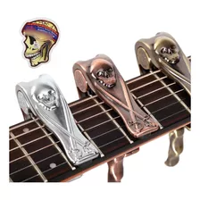 Capotraste Diseño Calavera Capo Guitarra Acustica Electrica