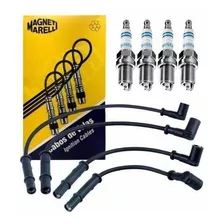 Kit Cabos + Velas Renault Logan Sandero Symbol 1.6 8v Flex