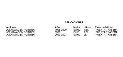 Amortiguador 5a Puerta Pointer Truck 2004 1.8l Foto 5