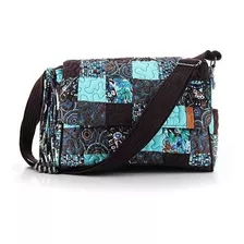 Bolsa Feminina Transversal Samantha Patchwork Giuliana Fiori