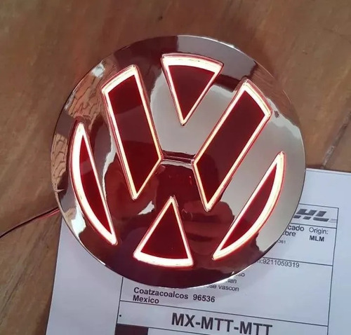 Adecuado Para El Logotipo Led De Cola 5d De Volkswagen 11cm Foto 4