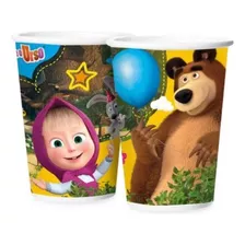 Copo De Papel Masha E O Urso - 180ml - 12 Unidade - Regina