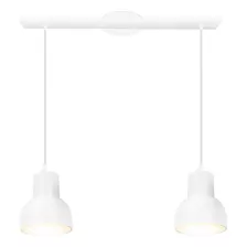 Colgante Deco Moderno Techo 2 Luces Campana Lampara Led E27