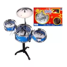 Bateria Musical Infantil Tambor Baquetas Big Band 